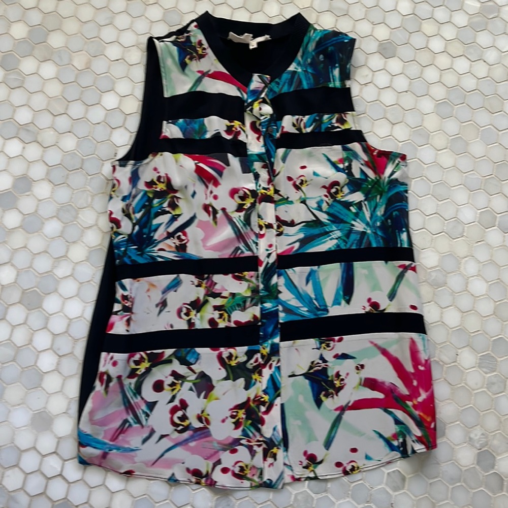 Nicole Miller Silk Top EUC XS